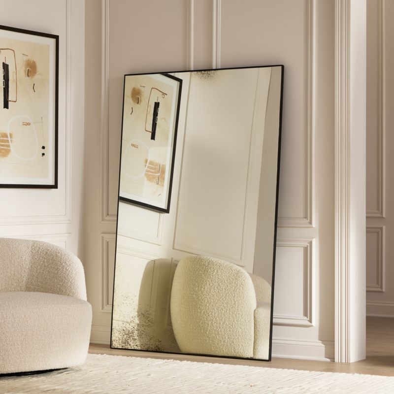 Clooney Antiqued Black Full-Length Floor Mirror 48''x72'' - image 2 of 5