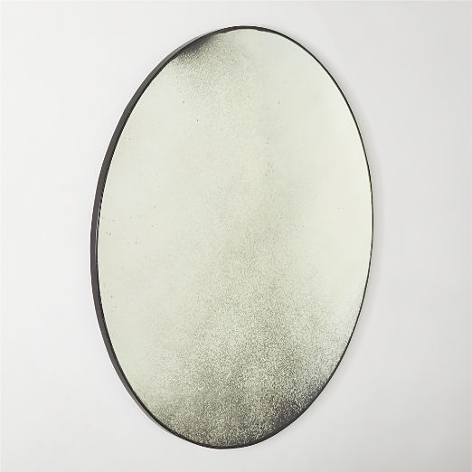 Clooney Antiqued Round Wall Mirror 48"