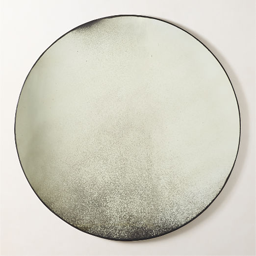 Clooney Antiqued Round Wall Mirror 48"
