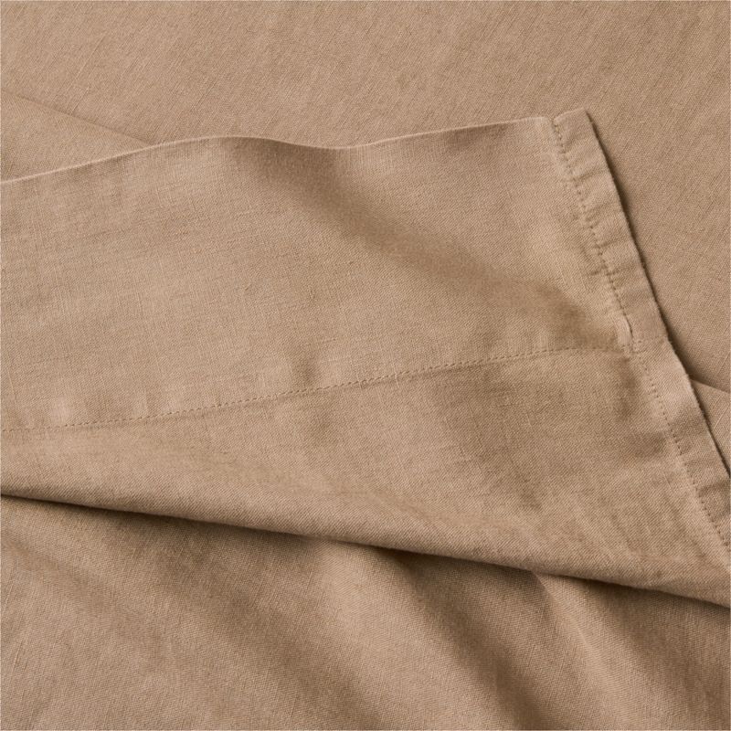 Classic EUROPEAN FLAX™-Certified Linen Cocoa Brown Queen Sheet Set - image 1 of 4