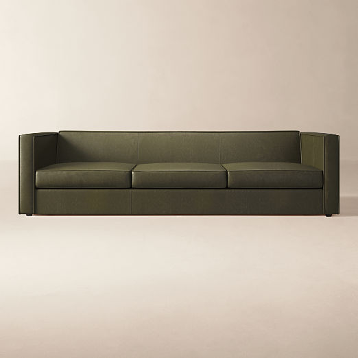 Club 101" Leather 3-Seat Sofa