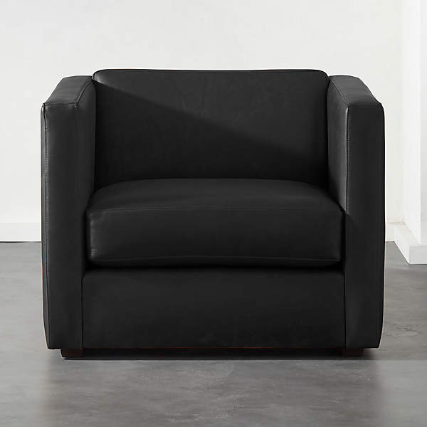 Small leather best sale club chair