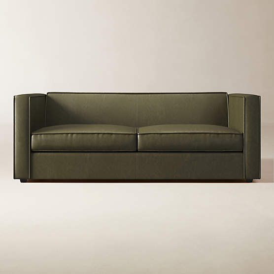 Club 74" Leather 2-Seat Sofa