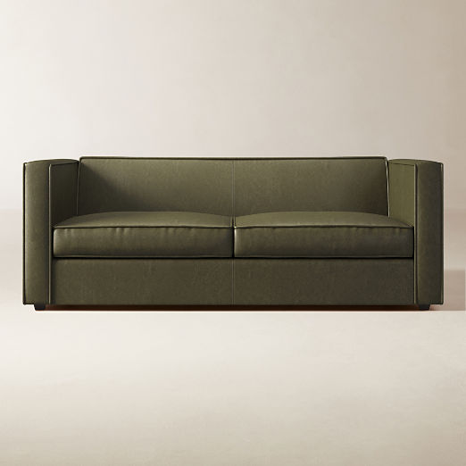 Club 74" Leather 2-Seat Sofa