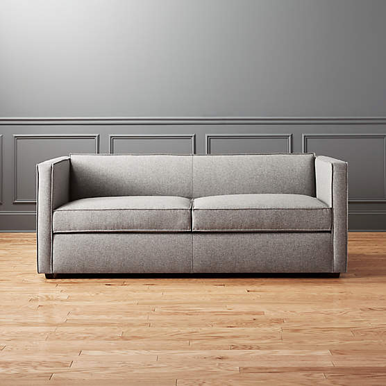 Claremont Modern Dark Grey Sleeper Sofa Queen Reviews CB2 Canada   Club Grey Queen Sleeper Sofa 