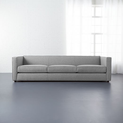 Club 101" Grey Fabric 3-Seater Sofa