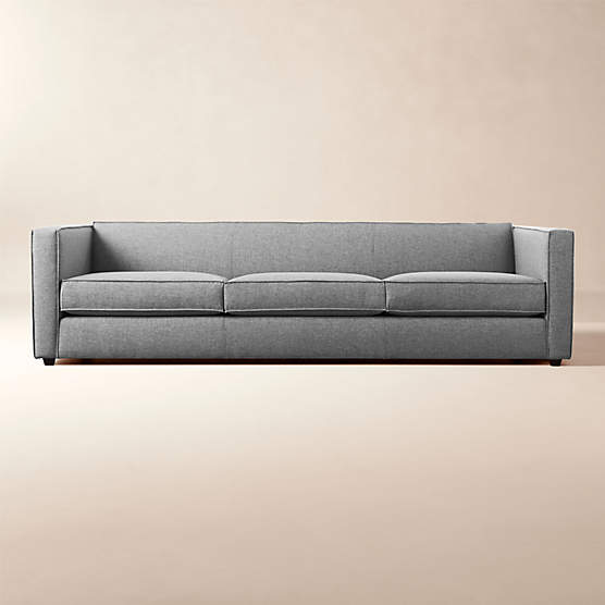 Club 101" Grey Fabric 3-Seat Sofa