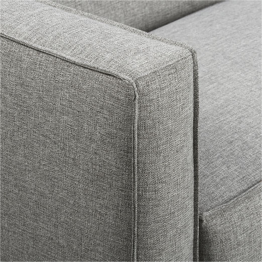 Club 74" Grey Fabric 2-Seat Sofa