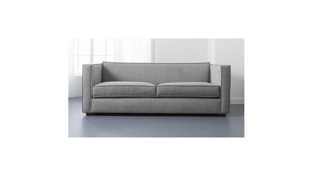 Club Light Grey Sofa + Reviews CB2