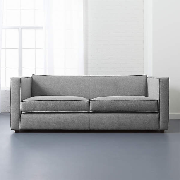Club Grey Fabric 2 Seater Sofa Reviews Cb2