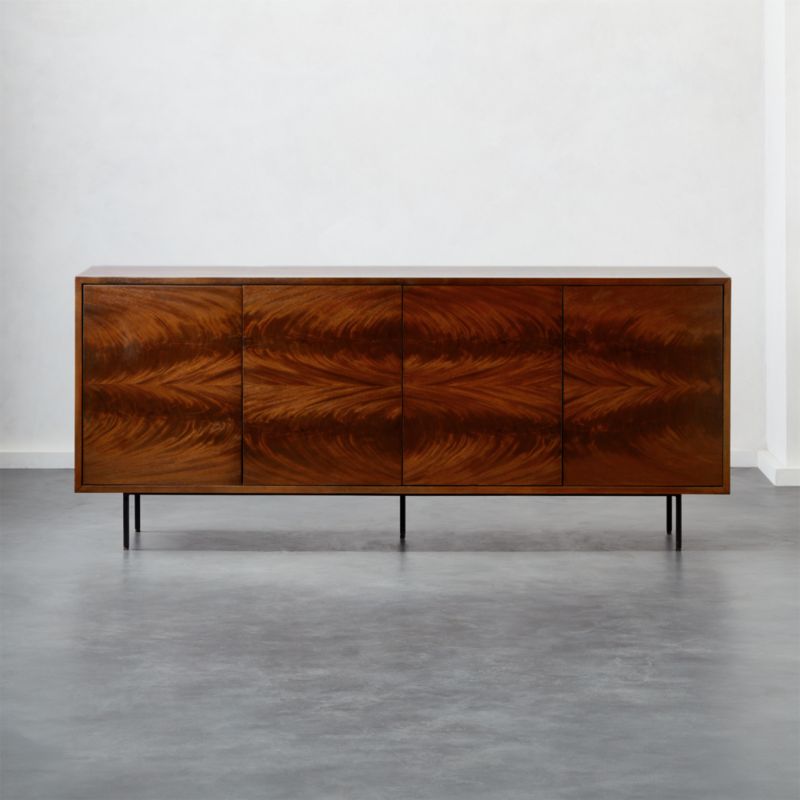 Clyde Mahogany Media Console Reviews Cb2