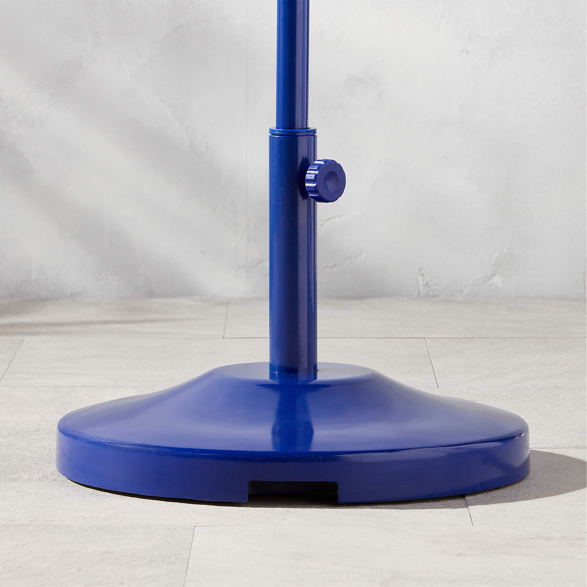 Cobalt Umbrella Base with Wheels + Reviews CB2