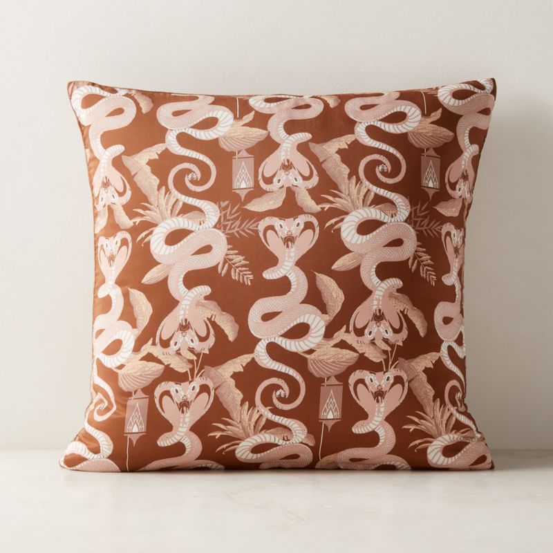 Cobra Neutral Pillow Cover 20"x20" - The White Lotus - image 0 of 5