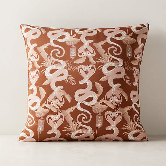 Cobra Neutral Pillow Cover 20"x20" - The White Lotus