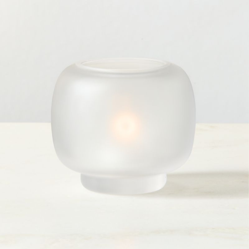 View Coco Frosted Glass Tealight Candle Holder details