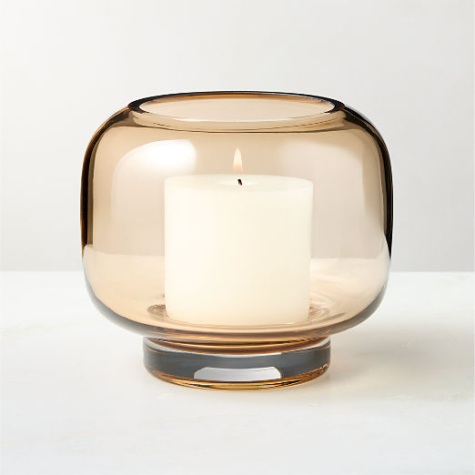 Coco Round Champagne Glass Hurricane Candle Holder Small
