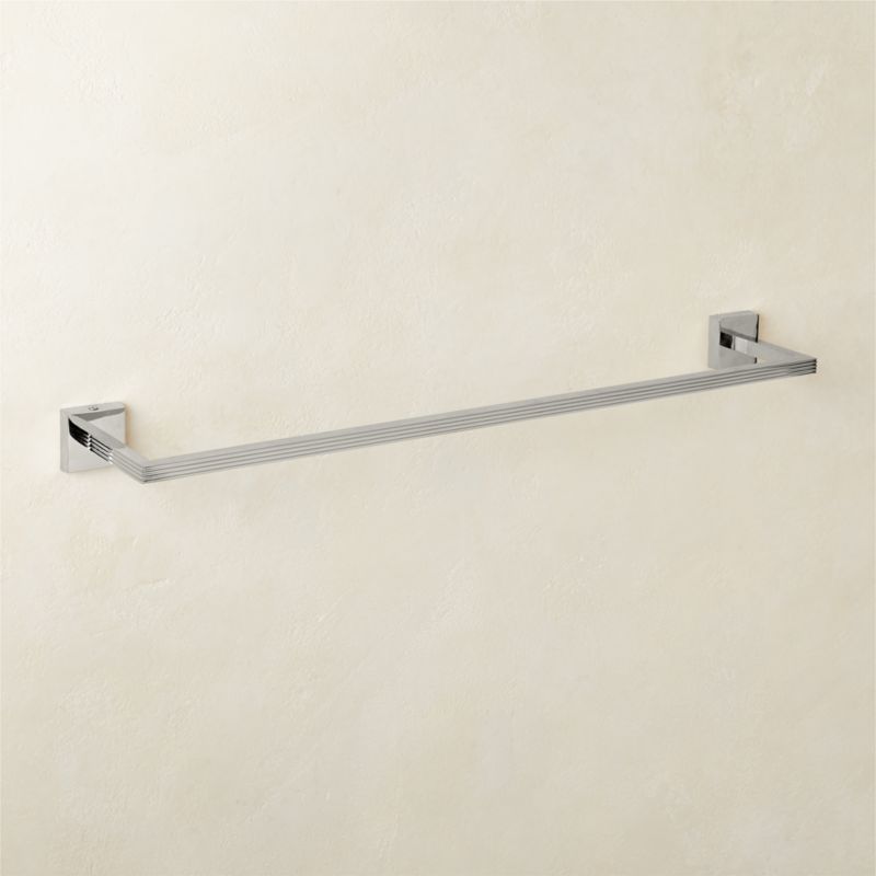 Cody Polished Nickel Towel Bar 24" + Reviews CB2 Canada