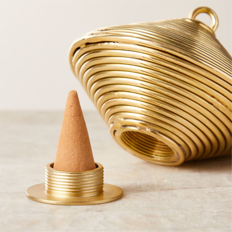 Coil Brass Incense Holder - image 1 of 4