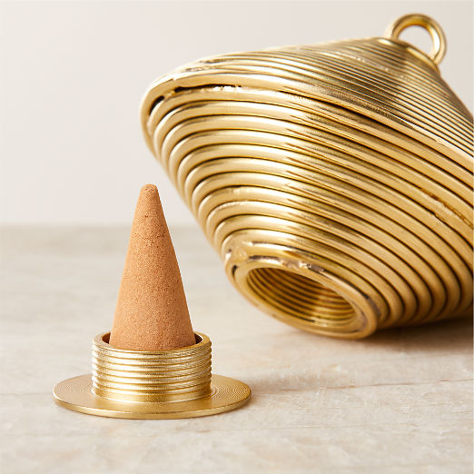 Coil Brass Incense Holder