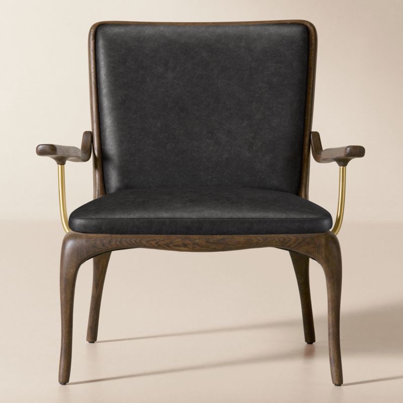 Colby Leather Chair Bello Black - image 2 of 3