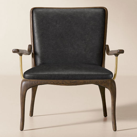 Colby Leather Chair Bello Black
