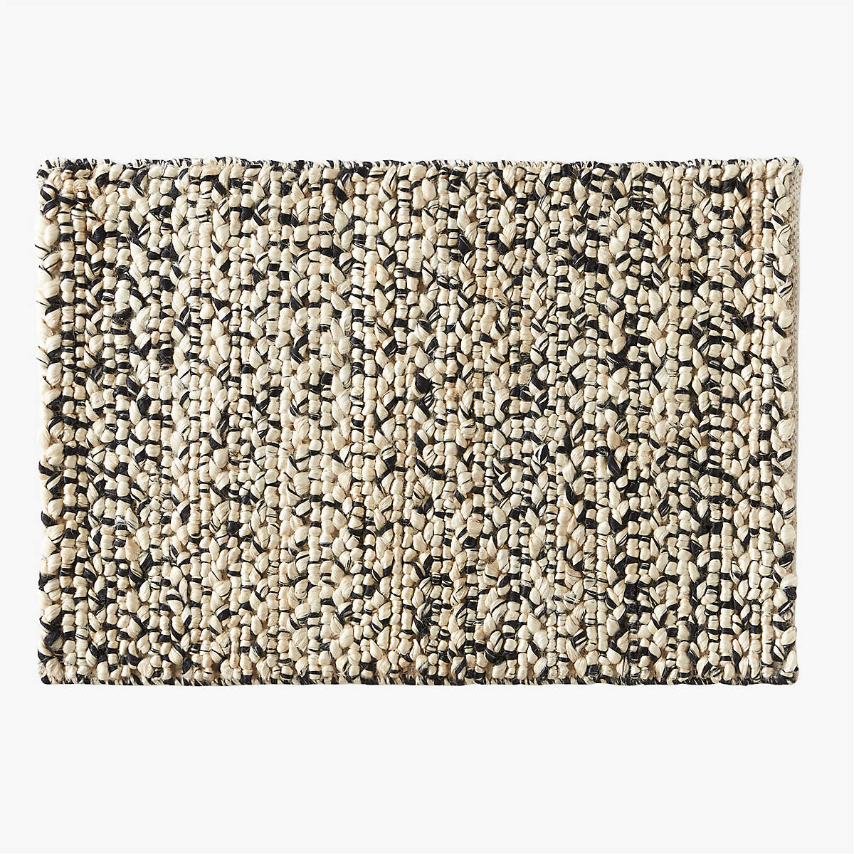 Colby Natural and Black Jute Doormat 2'x3' + Reviews CB2