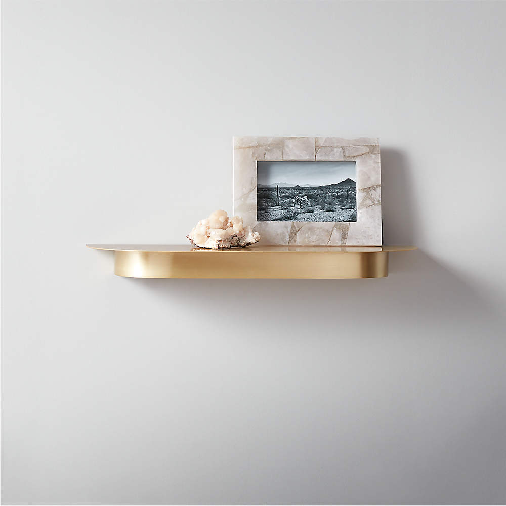 Collar Brass Wall Shelf Small 18 + Reviews