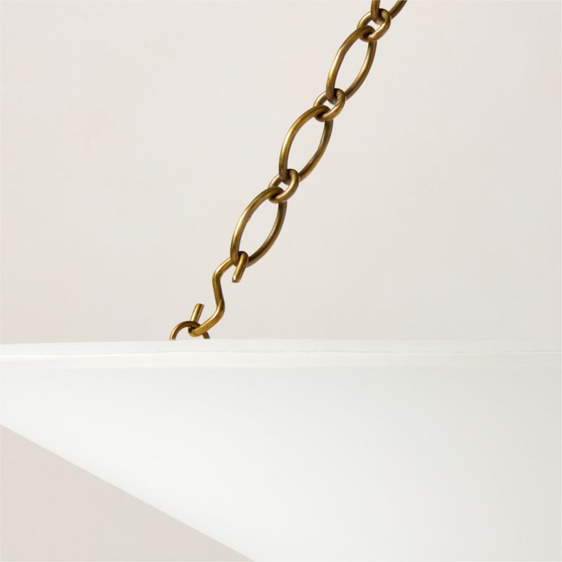 Collar Linen Pendant with Soft Bronze Chain 36" - image 2 of 4