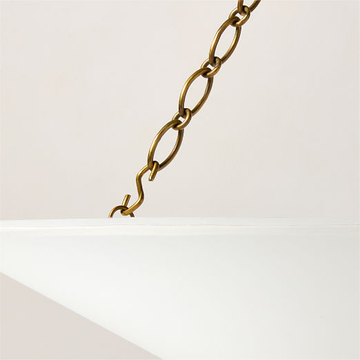 Collar Satin Pendant with Soft Bronze Chain 36"