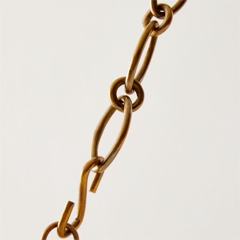 Collar Linen Pendant with Soft Bronze Chain 24" - image 4 of 7