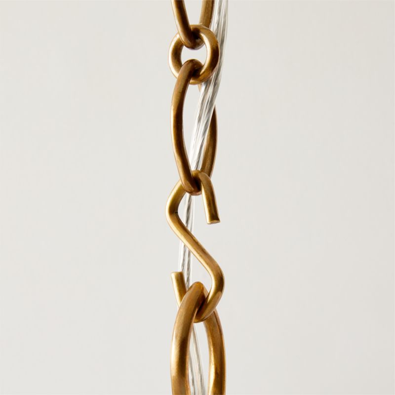 Collar Linen Pendant with Soft Bronze Chain 8" - image 4 of 5