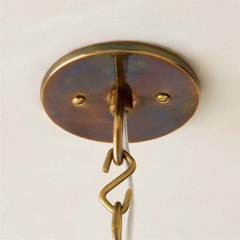 Collar Satin Pendant Light with Soft Bronze Chain 24" - image 4 of 8