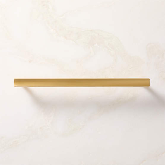 Colton Angled Brushed Brass Handle 8"