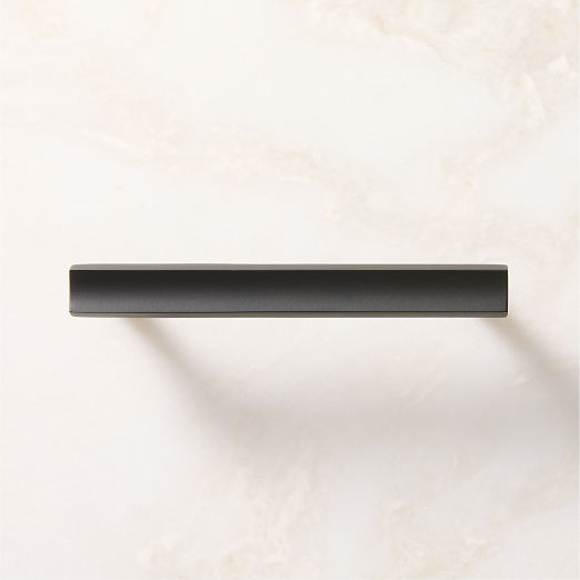 Colton Angled Black Cabinet Handle 4"