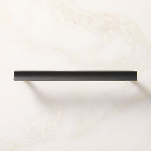 Colton Angled Black Cabinet Handle 6"