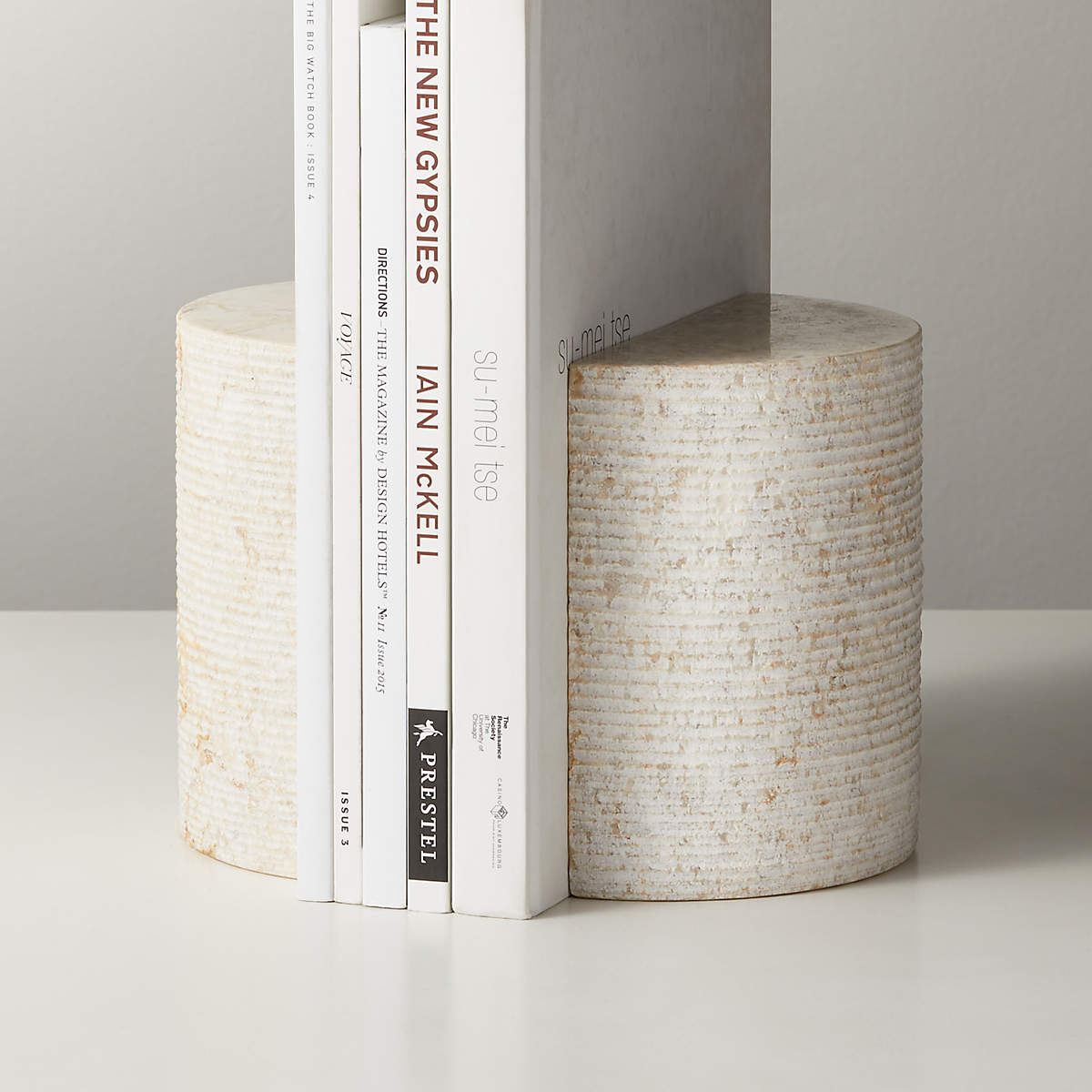 Column Marble Bookends Set of 2 + Reviews | CB2
