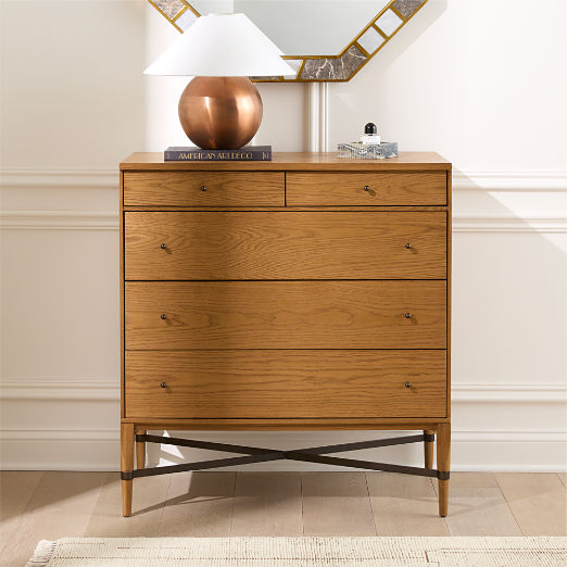 Connoisseur 5-Drawer Light Oak Dresser Model 1003 by Paul McCobb