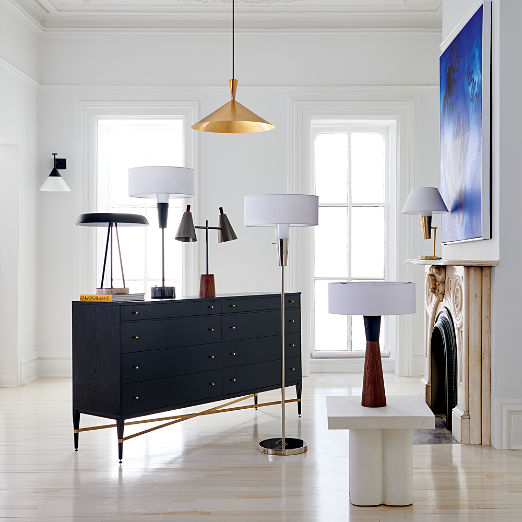 Exposior Brass Pendant Light Model 018 24.75" by Paul McCobb