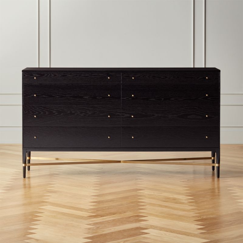 Crate and barrel 2024 black dresser