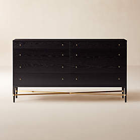 Connoisseur 2-Drawer Black Oak Wood Nightstand with Marble Top Model 8714 by Paul McCobb