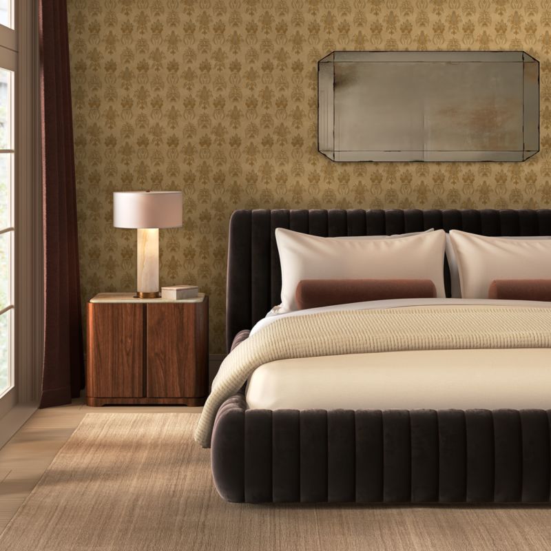 Sinclair Dull Gold Wallpaper - image 2 of 3