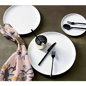 Fynn Black and White Dinnerware Set | CB2