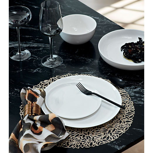 Contact White Ceramic Dinnerware Set