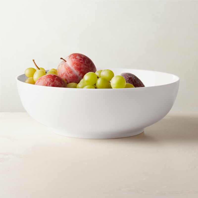 Contact White Serving Bowl + Reviews