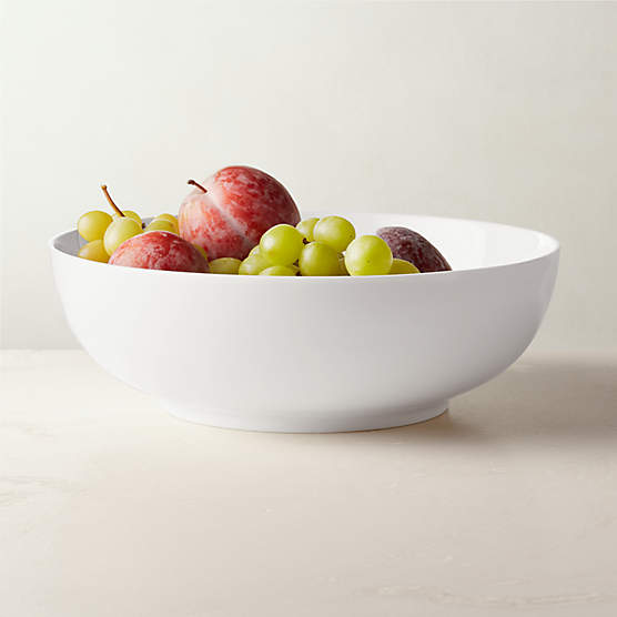 Contact White Ceramic Serving Bowl Tall