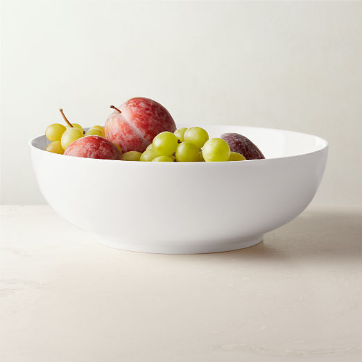 Contact White Ceramic Serving Bowl Tall