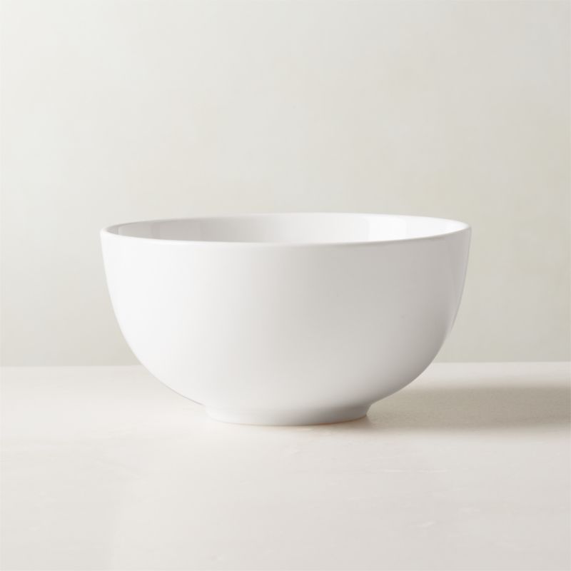 Contact Modern White Pasta Bowl Set of 8 + Reviews