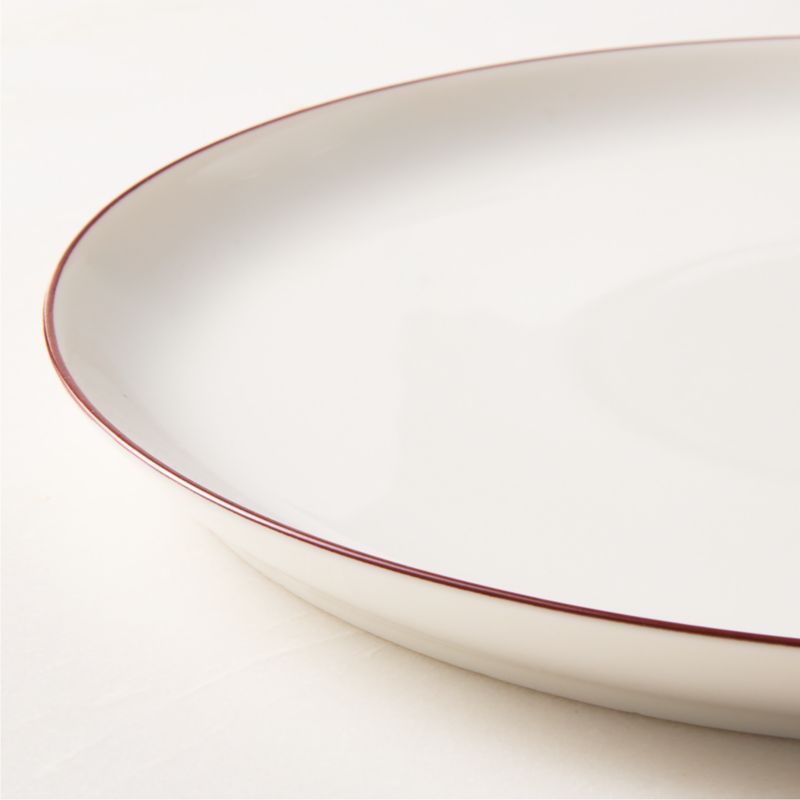 Contact 4-Piece Red Rim Ceramic Dinnerware Set with Soup Bowl - image 2 of 9