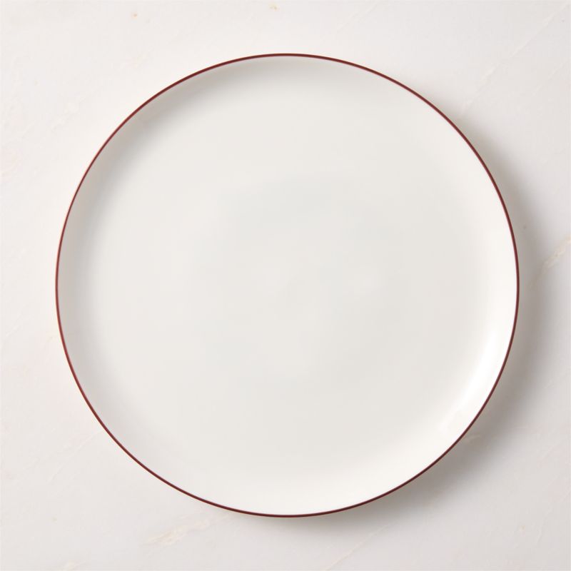 Contact 4-Piece Red Rim Ceramic Dinnerware Set with Soup Bowl - image 3 of 9