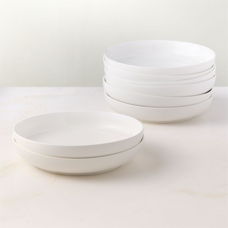 Contact White Ceramic Pasta Bowls Set of 8 - image 1 of 8